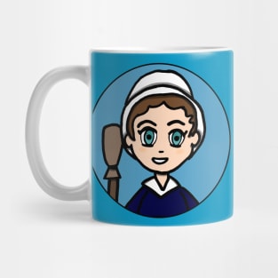 Chibi Molly Pitcher Patriot Portrait Mug